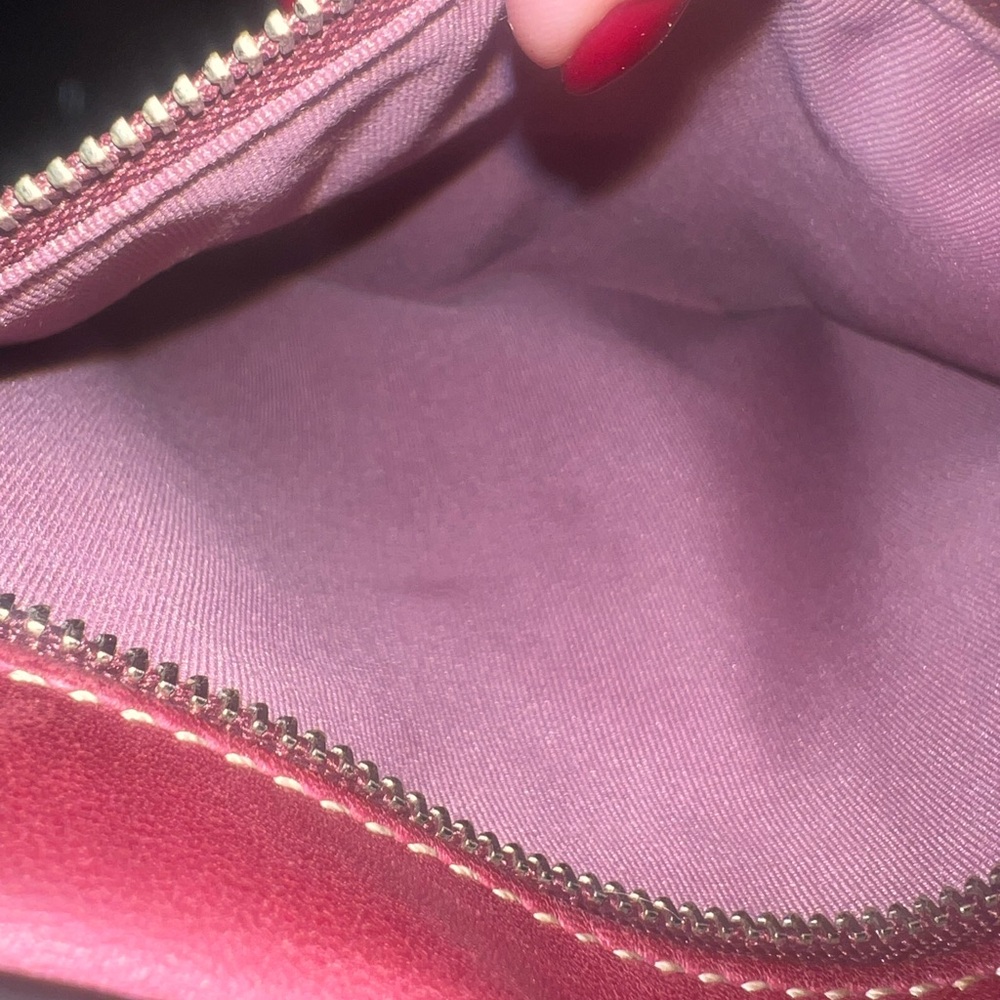 Coach Hampton Red Leather Swing Crossbody Bag - Picture 13 of 14
